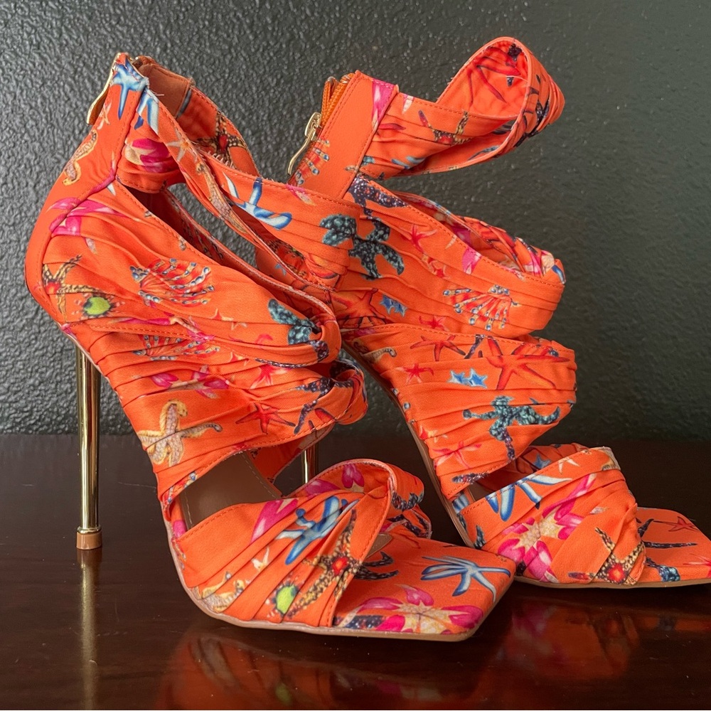 Vibrant Orange Women's Heels